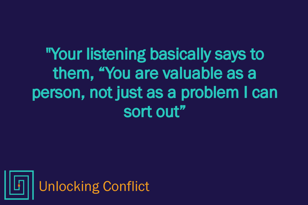 cruxorguk's tweet photo. Injustice flourishes when people aren't valued. How well we listen innately communicates how much we value someone. Check out our podcast, Unlocking Conflict. In ep 3, we discuss the power of listening - needed more than ever https://t.co/LJE5v6OxSM or apps. #blacklivesmatter https://t.co/d89OxpbI77