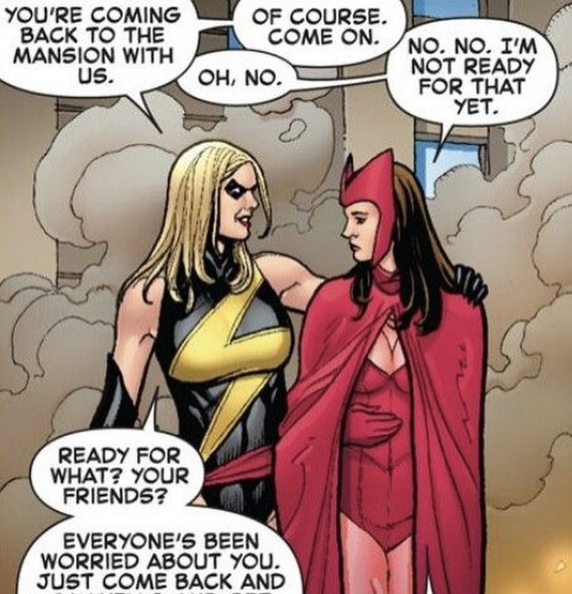  #CaptainMarvel and  #ScarletWitch