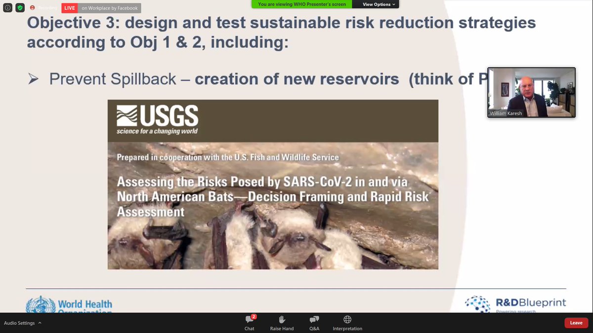 "There's also potential that people could introduce SARS-CoV-2 into new reservoirs around the world, e.g. bats in Europe, Americas"