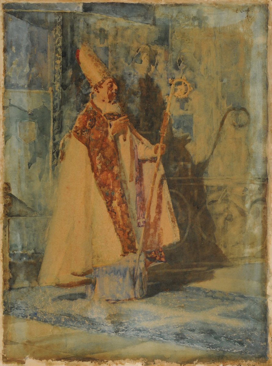 ICordobeses's tweet photo. Emilio #Caraffa (Catamarca, 1863 - La Cumbre-Cba, 1939). Estudió dibujo en Rosario y Buenos Aires, completa su formación en Italia y España. En 1895 crea en Córdoba la "Escuela de Pintura". Entre 1900 y 1914 interviene en la remodelación de la Catedral con retoques italianizantes https://t.co/qggY1StMd4
