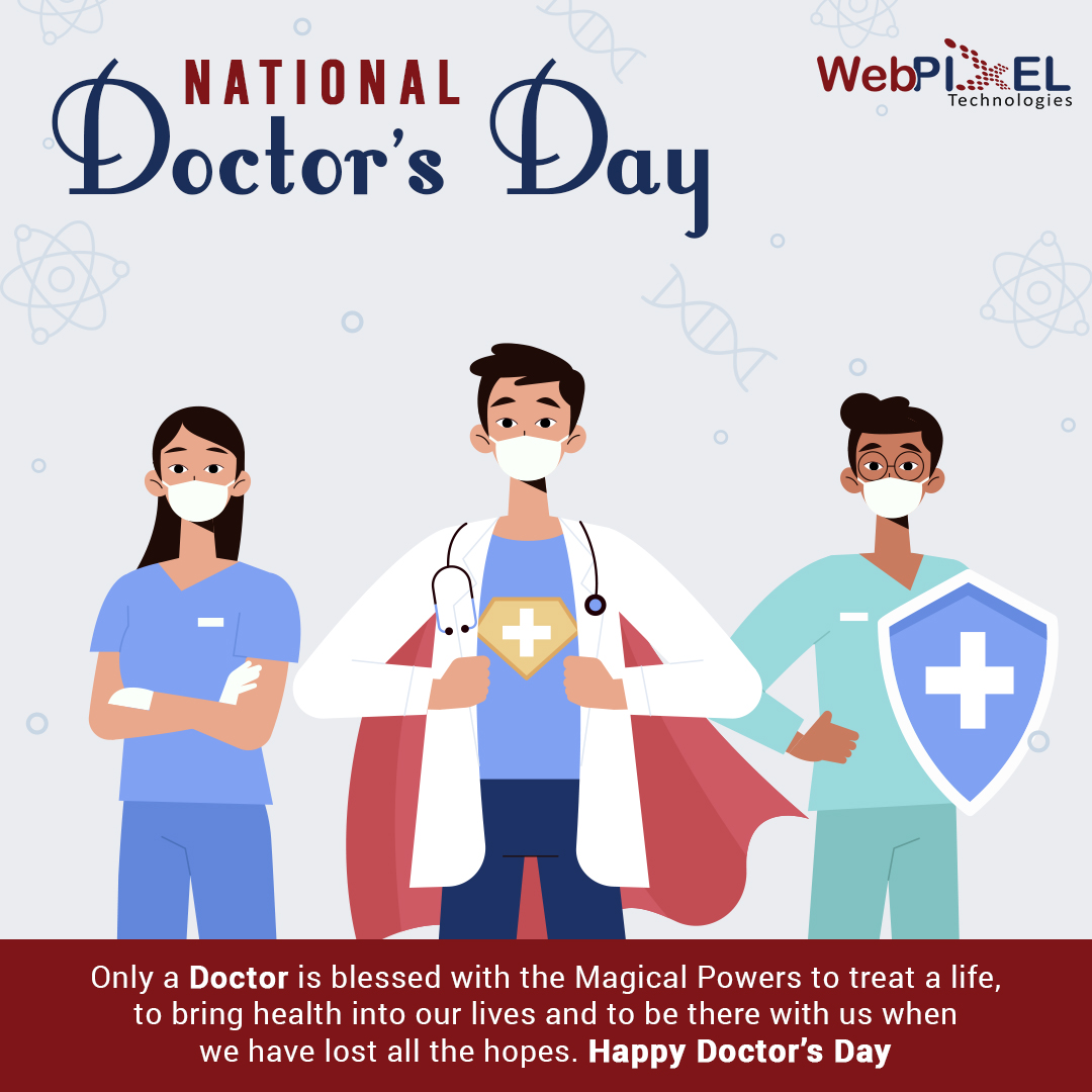 WebPixelTech's tweet image. Only a Doctor is blessed with the Magical Powers to treat a life, to bring health into our lives and to be there with us when we have lost all the hopes.
Happy Doctor’s Day
.
.
.
#doctorsday2020 #NationalDoctorsDay #1stJuly #webpixeltechnologies