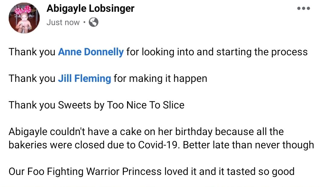 abigaylejourney's tweet photo. Wow, now this is a birthday cake! You'll remember Abigayle's birthday was in May, who can't forget the drive by parade that day? Thanks @SweetsWilmot, Wow! Just what our  @foofighters Warrior Princess needed to sweeten her day. https://t.co/e0xUrwNJQm
