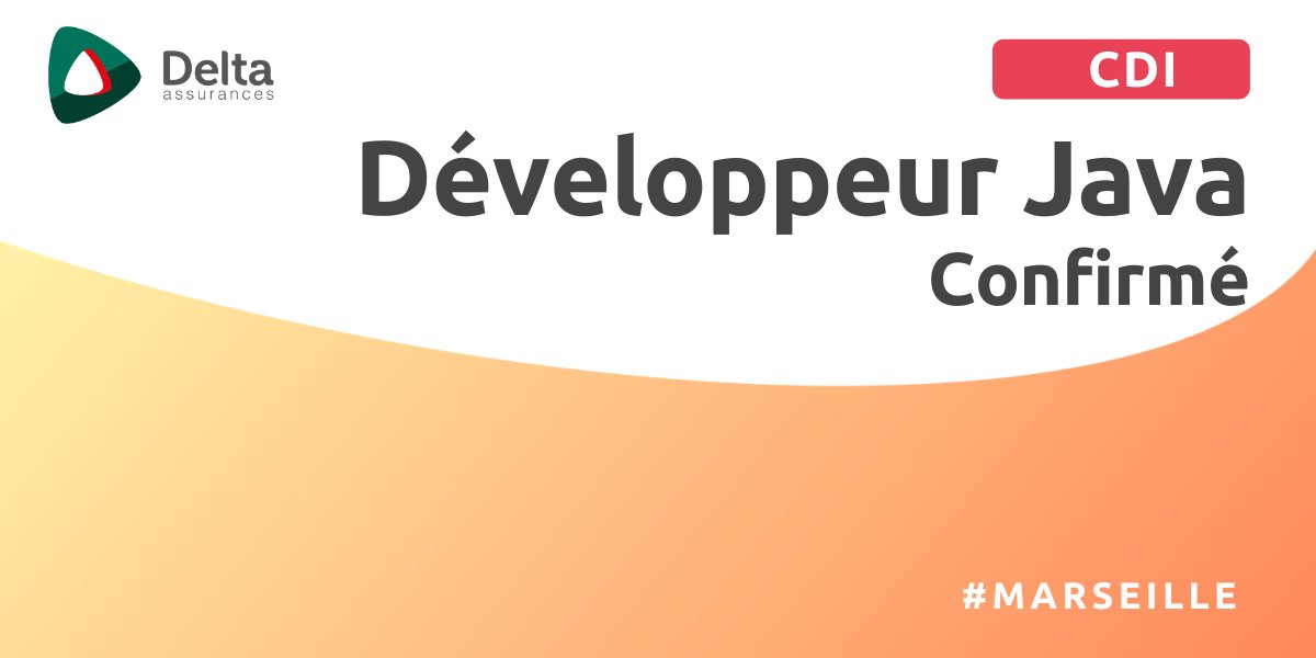 deltaassurances's tweet image. [CDI] Nous recherchons un Développeur #Java confirmé pour prêter main forte à notre équipe sur #Marseille. Découvrez tous les détails du poste 👉bit.ly/3eQVTld #Job #rh #dev