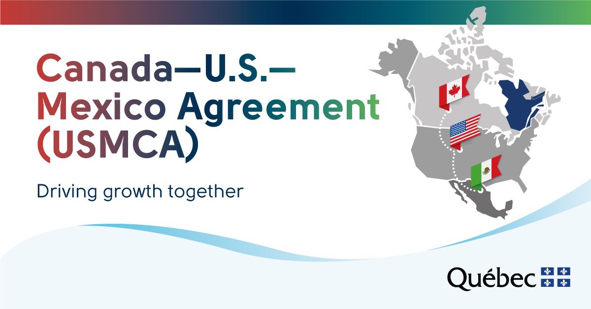 QuebecBoston's tweet photo. Today begins a new chapter in the #NorthAmerican cross border relationship - the #USMCA enters in to force: improving competitiveness, stimulating innovation, creating millions of jobs, and reducing costs  
🇨🇦⚜️🇺🇸🇲🇽 #FriendsPartnersAllies https://t.co/3SfZJfNcJD
