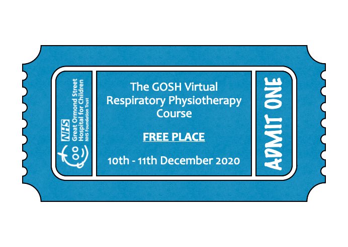 🌟⬇️ANNOUNCEMENT⬇️🌟

We’re offering one lucky person a FREE PLACE on our virtual respiratory physiotherapy course!!

To enter, simply RETWEET the ticket 🎟 and FOLLOW our account by 30th July.

The winner will be chosen and announced on 31st July before booking opens!