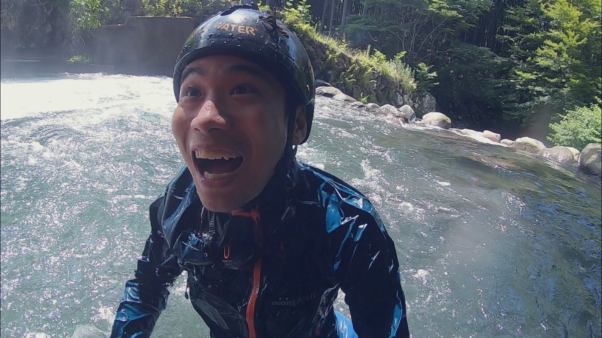 yololodge's tweet photo. 夢中になれるものってなんやねやろって、ふと思ったんです。

そういえば、この間シャワークライミング行ったとき、少年みたいにはしゃいでましたね。

✳︎山登りは暑すぎてお休み中、8月にアルプス行く予定です https://t.co/m8gSJXJQMs
