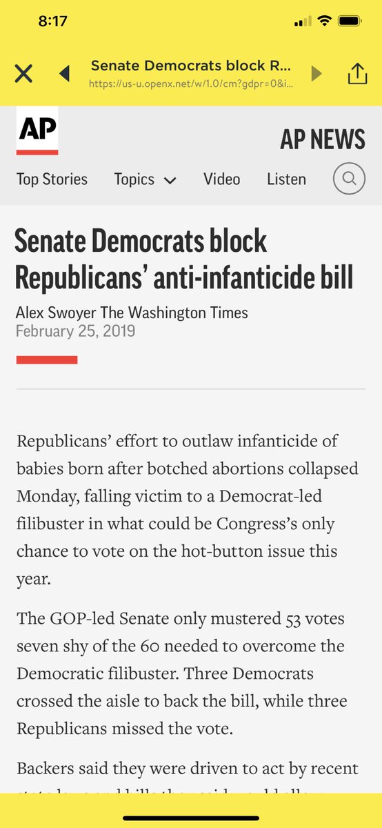 Infaticide New Q 4552We know why Dems blocked the anti-infanticide bill which would prevent abortions up to birth of baby:1. PP receives hundreds of millions of tax payey funds under guise of providing women’s health to poor. PP turns around and donates millions to  https://twitter.com/lilagracerose/status/1278072413499068416