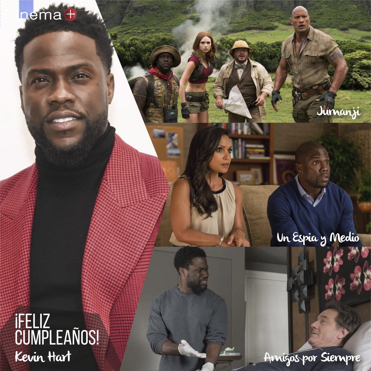 #FelizCumpleaños al actor y humorista originario de Filadelfia, Kevin Hart.