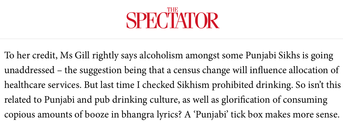 I do support  @PreetKGillMP in her work to address inequalities but I fear the issue of Sikh ethnicity is needlessly divisive. As many have suggested, a ‘Punjabi’ tick box may be more appropriate. My dada-ji was an alcoholic and I would love to see better allocation of resources.