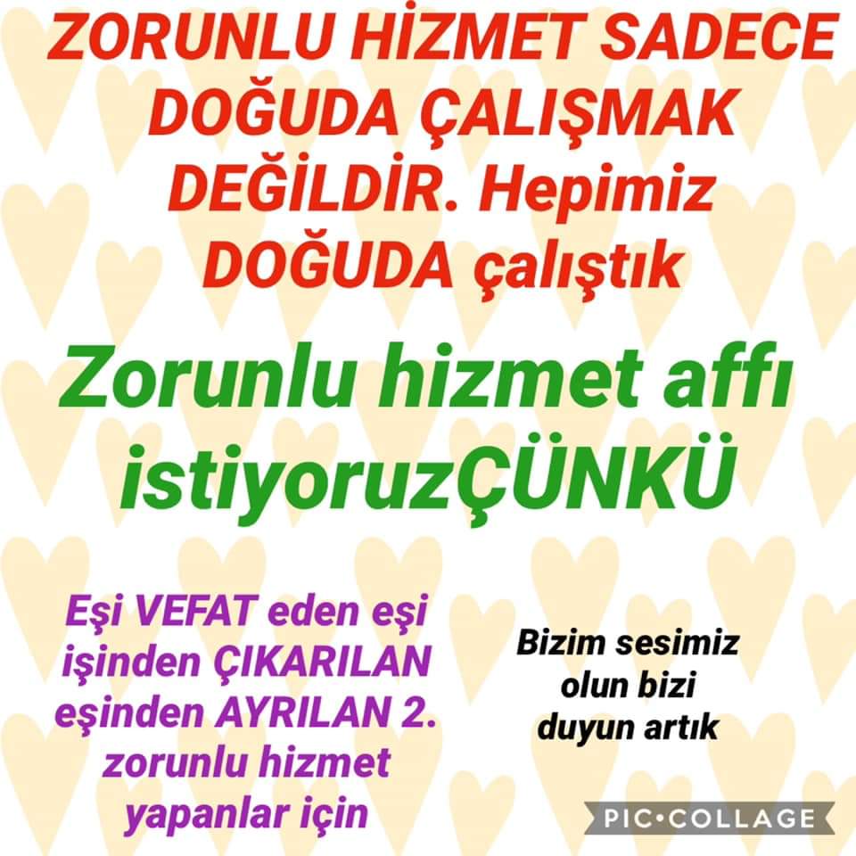 Elamm24100246's tweet photo. Sayin Başkanım @RTErdogan ,
Daha önce 4 kez yapilan muafiyetin, pandemi sürecinde son kez bize de yapilmasini talep ediyoruz. Bizimde sesimizi duyun 🙏
@adnanboyaci @tcbestepe @ziyaselcuk @omerinan06 @adnanboyaci @kamilaydinmhp @KarakayaMevlut @safran1958
ReisZorunlu HizmeteAf https://t.co/T0BitKLg6L