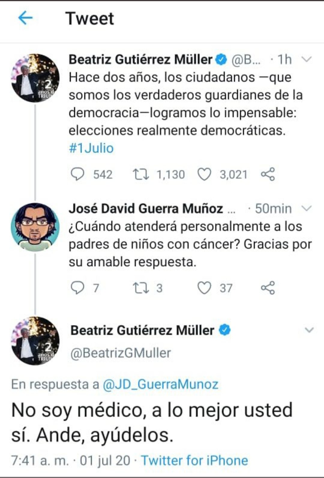 Sergio Sarmiento on Twitter: "Borra Beatriz Gutiérrez Müller su ...