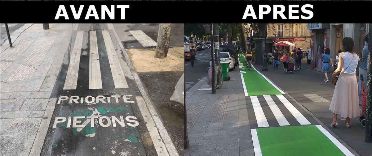 CaptainBuzz's tweet image. Le vrai visage du militantisme de @ParisEnSelle et de tous les autres thuriféraires, ce n'est pas de donner une place légitime et sûre au #vélo parmi les autres usagers, c'est de supprimer des droits aux #piétons de façon agressive ! 

#velotaf