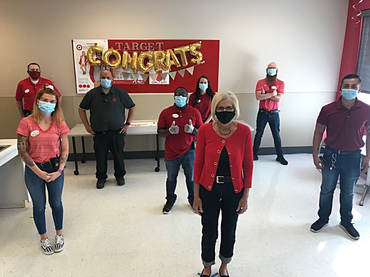 Fit2095's tweet photo. Congrats on retirement Millie! We appreciate everything you’ve done for our team!! After almost 15 years with Target the #T2095 leadership team  wishes you the best!!🤩🎯 @TaylerNol @PattonShalee @casey_stelzer @ThatTJBurns @crw12tarheel @KevinKaminski10 @Devenn_Williams https://t.co/lCFdXEJGuj