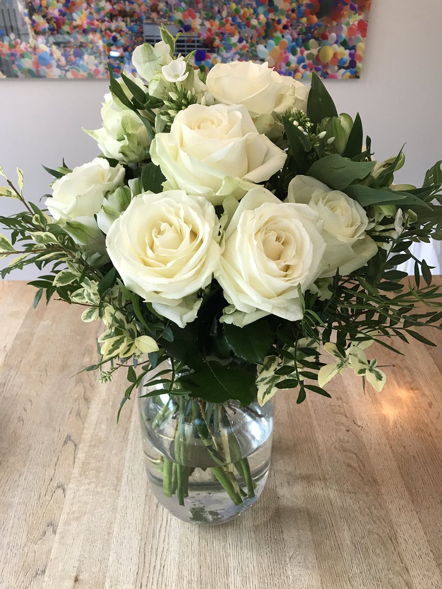 Gorgeous flowers from the lovely <a href="/Workfinderapp/">Workfinder</a> team for my one year work anniversary! It’s a privilege to work with such amazing people on such an important mission