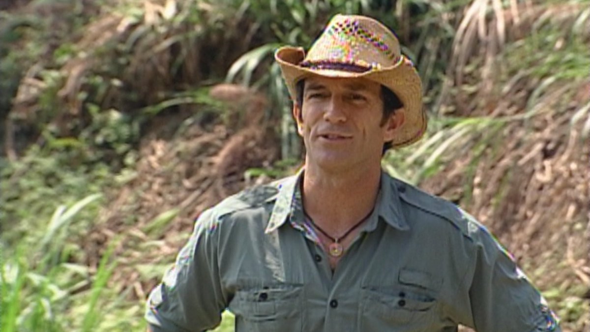 It also features Jeff Probst in this hat. 