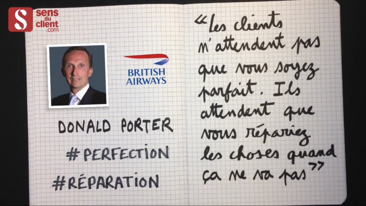 ThierrySpencer's tweet photo. [VIDEO] ▶️📝Une citation de Donald Porter sur la perfection et la résolution dans la #relationclient extraite de ma vidéo 10 CITATIONS inspirantes pour votre #relationclient https://t.co/TDaaj8GgZ4 https://t.co/YbwPy5rm0K