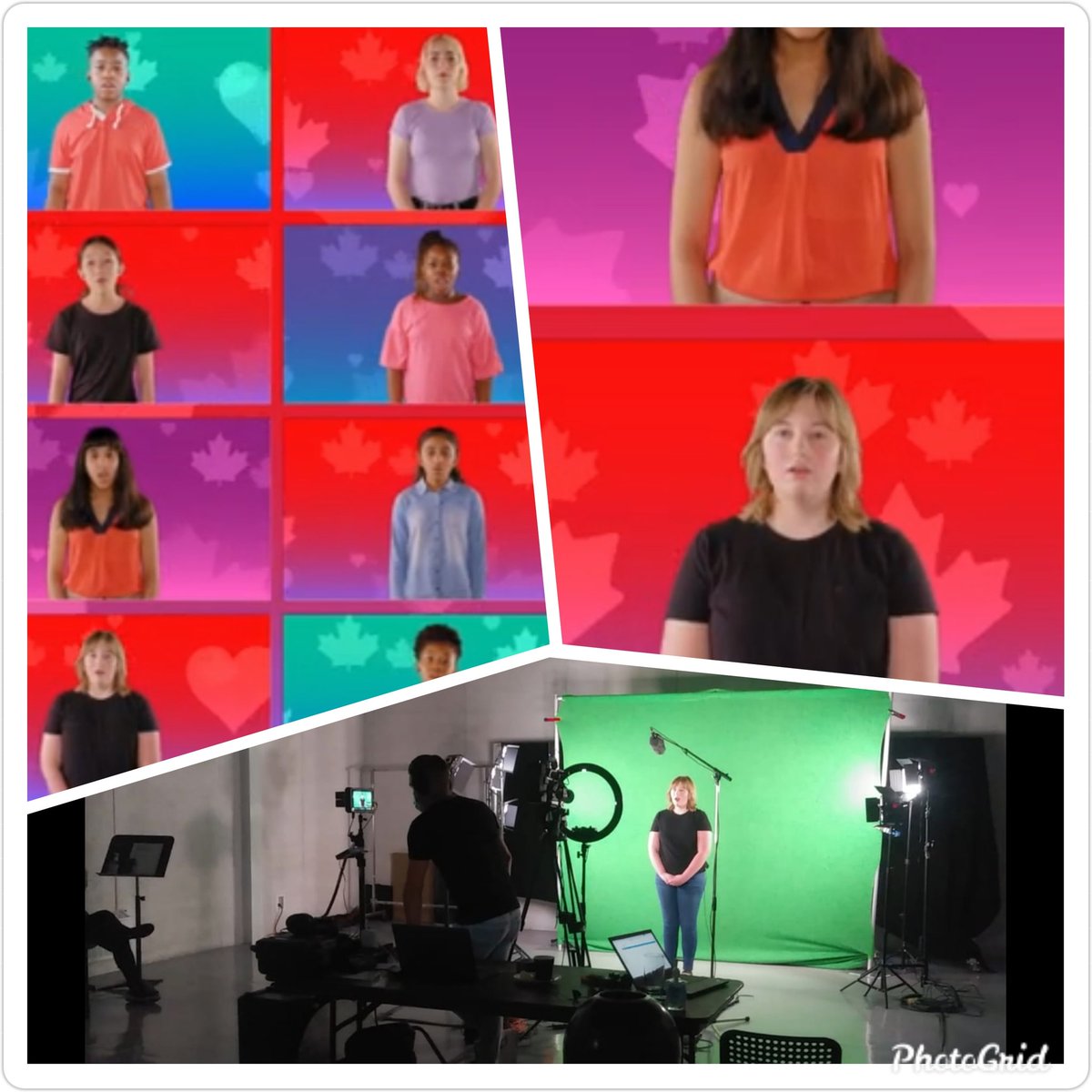 Zoe was filmed as a part of the Mississauga Children's Choir for Mississauga's Virtual Canada Day celebration. Today we saw the choir put back together. Awesome job @MCCsing