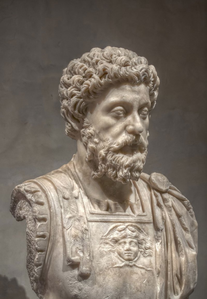 The tutor(teacher) of Marcus Aurelius(famous Roman emperor and Stoic philosopher) was Cornelius Fronto, grammarian, rhetorician, and advocate, a native of North Africa(Berber origin).(Bust of Marcus Aurelius)