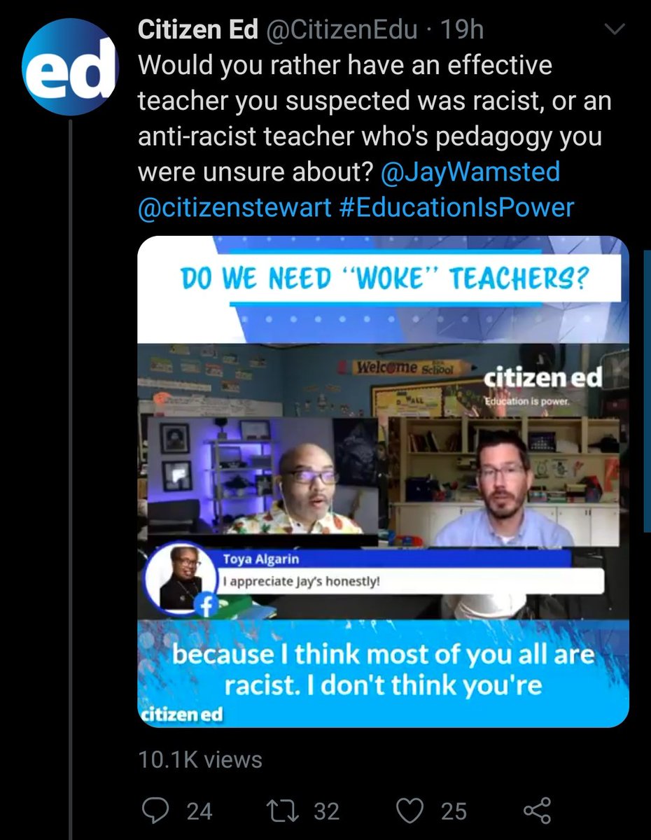 As noted by many, including  @ConceptualJames, much of "progressive" or social justice dogma resembles that of Calvinism. A clear example of this: According to  @citizenstewart, white people are collectively irredeemably racist.  https://twitter.com/CitizenEdu/status/1278083650454802433?s=19