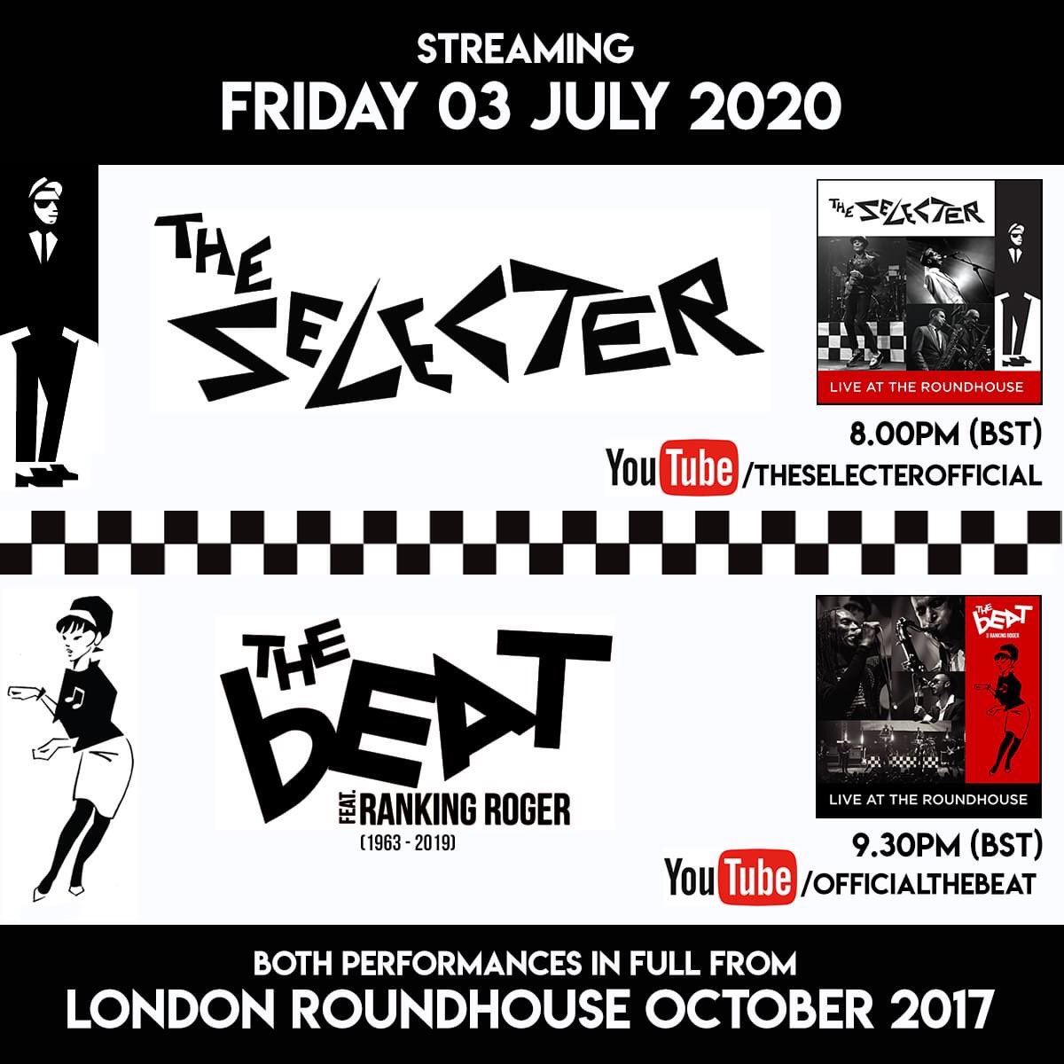Playing The Roundhouse in 2017 on our 2-Tone co-headline tour with The Beat feat Ranking Roger will always be among our stand-out memories. Both our performances from that night are being streamed in full this FRIDAY 03 JULY FROM 8PM Subscribe to:

youtube.com/theselecteroff…