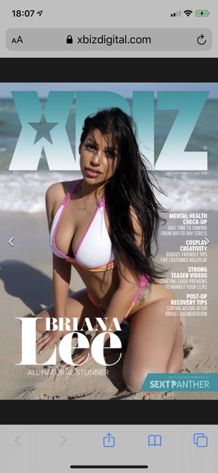 Check out this months issue of the @XBIZ magazine to see the Clips Star of the a Month article on @BrianaXbiz<a class="tags" href="/tag/xbiz">@xbiz</a>