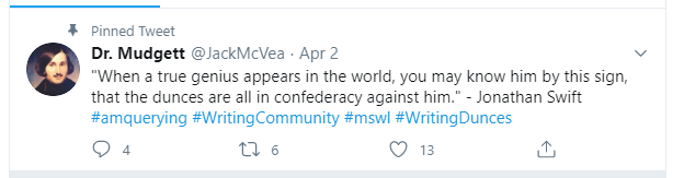 janebransten's tweet photo. @victoriastrauss I love when this guy projects Dunning-Kruger syndrome on others (not the first time), yet has this as his pinned Tweet. The NPD must completely eclipse any ability to see the hilarious irony: https://t.co/8BkQl5uNCU