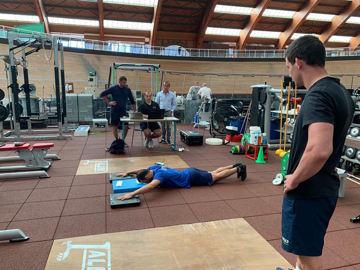 NBourrel's tweet photo. Tow days of physical testing with the French Olympic Wrestling Team @FFLutte @INSEP_PARIS @GRAND_INSEP to prepare the altitude traine camp @CneaFontRomeu #LHTHL @MoxyMonitor @MtrainingFR #altitudetraining @forcedecks #wrestling https://t.co/n22Lc456Bh