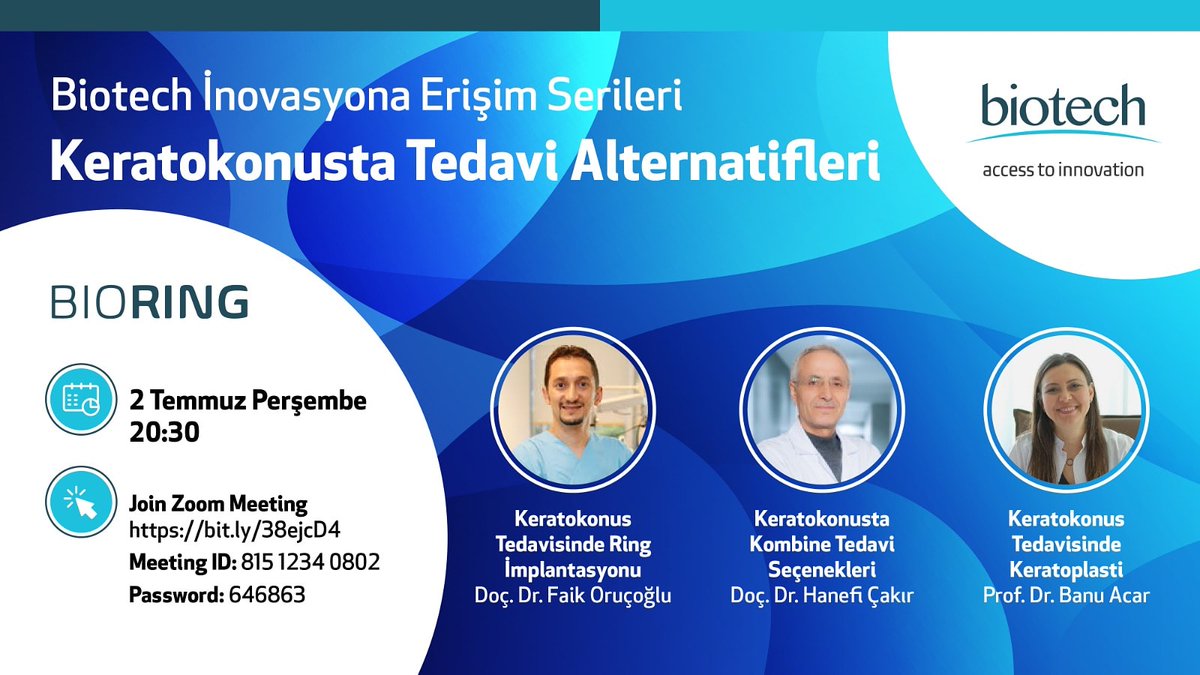 FaikOrucoglu's tweet image. Bir kez daha keratokonus konuşacağız. 
Sevgili meslektaşlarım Webinarımıza bekleriz.
#webinar #oftalmoloji #eğitim #keratokonus