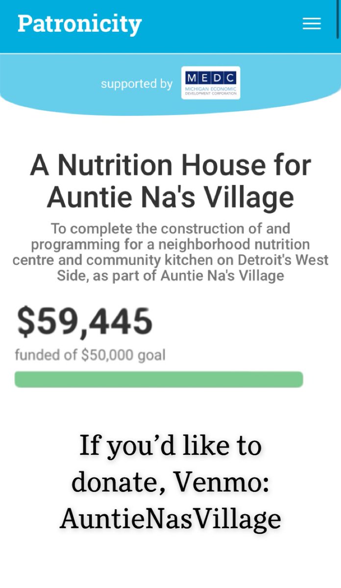 ANV_Detroit's tweet photo. We’re happy to announce that we met, and exceeded, our fundraising goal of $50,000 for our Nutrition House! Thank you to everyone that donated! https://t.co/YTmSu845GU