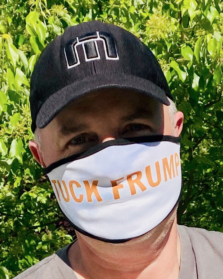 "your mask has made some staff uncomfortable; I personally LOVE it. would you mind using a different mask? you absolutely don't have to"(remember I'm coming down off Propofol high and generally spacey)"it's very breathable so I'm gonna keep it on" I responded #HospitalKaren