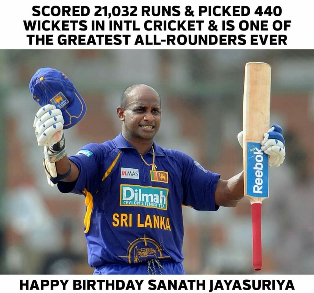 Join us in wishing Sanath Jayasuriya, a very happy birthday 