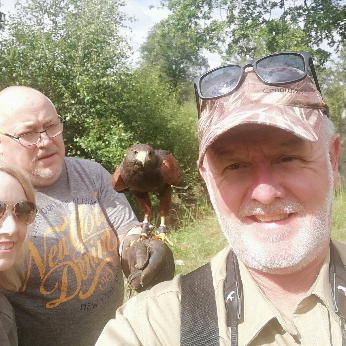 Great Hawk Walk with these guys today 🦅