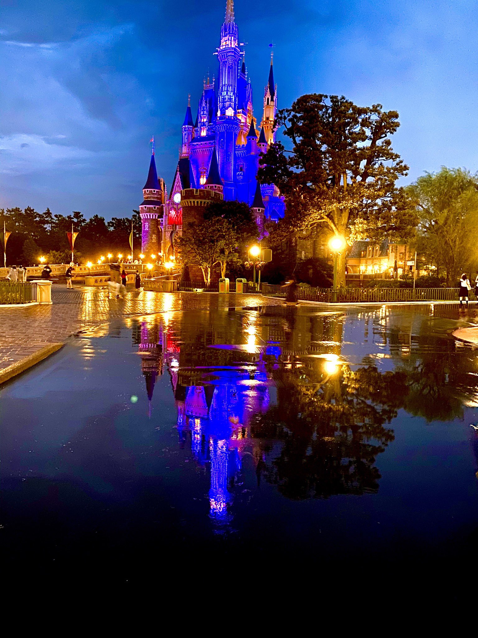 亜美 Twitterren 水面反射なシンデレラ城とスモワ