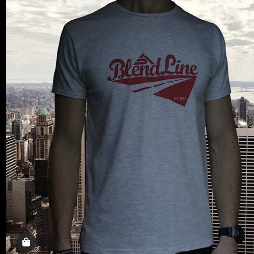 Classic Tee > Grey &amp; Red. Check it on the BL store blendline.co.uk/store