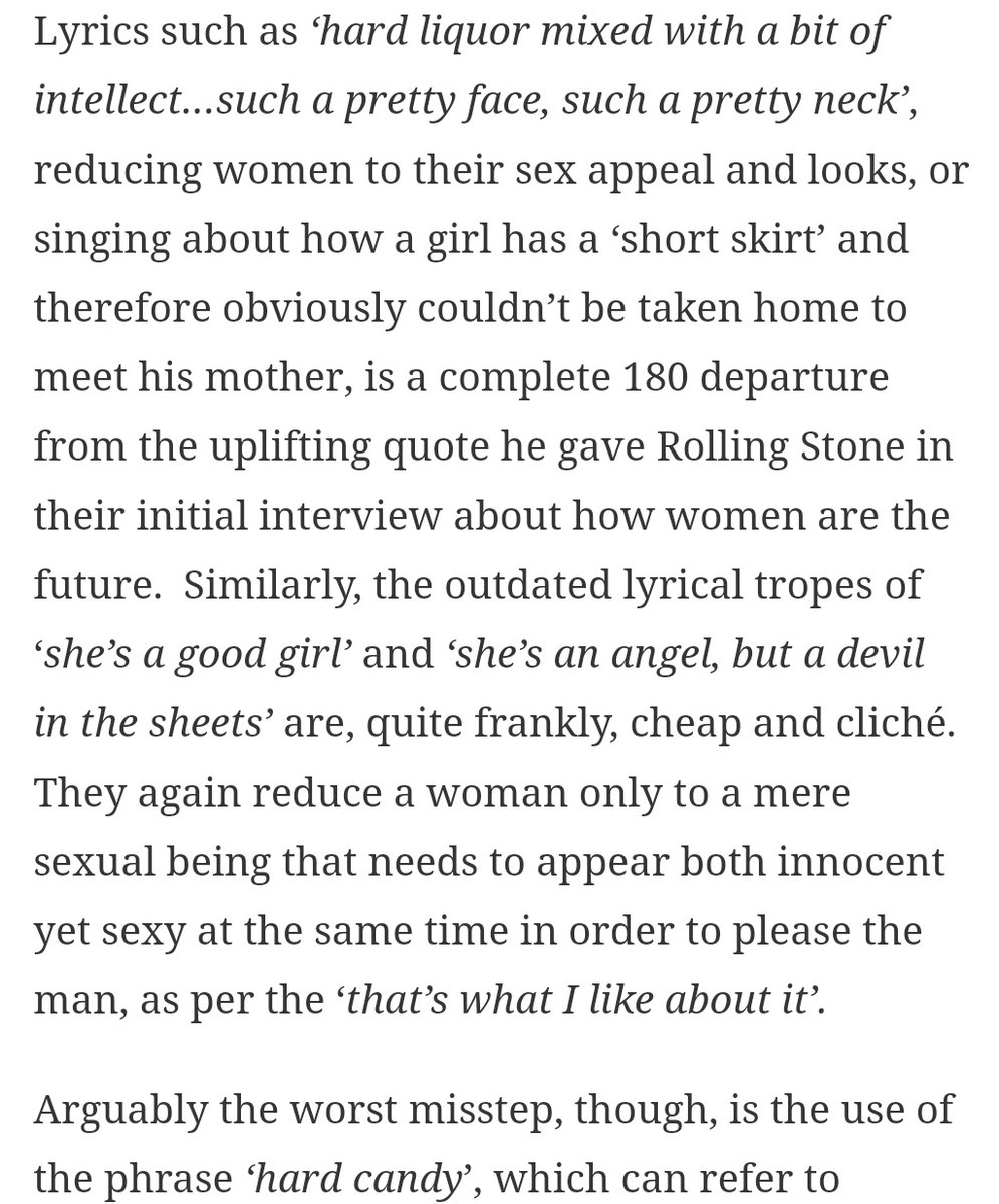 His album is inspired by Bukowski and it reflects in the lyrics. The lyrics contain misogynistic tropes, often sexist and objectifying women. There are also other problematic references like "hard candy" and cocaine/drug use. For the same song Kiwi, he made a mv with children.