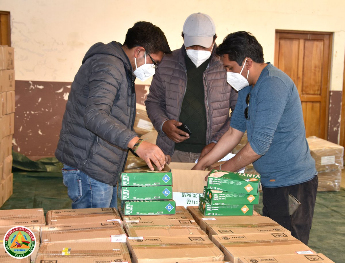 dgrad_lapaz's tweet photo. Dirección de Gestión de Riesgos recuenta y verifica insumos de bioseguridad para distribuir a municipios de riesgo alto por COVID - 19
https://t.co/aTLXqG3Ykp https://t.co/Gbs8GmzsBe