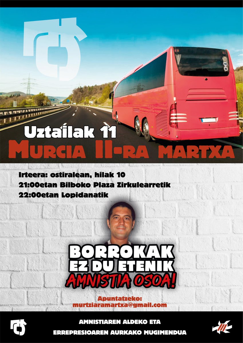 Murcia II-ko kartzelara martxa, uztailaren 11n
amnistiaaskatasuna.com/eu/artikulua/m…
