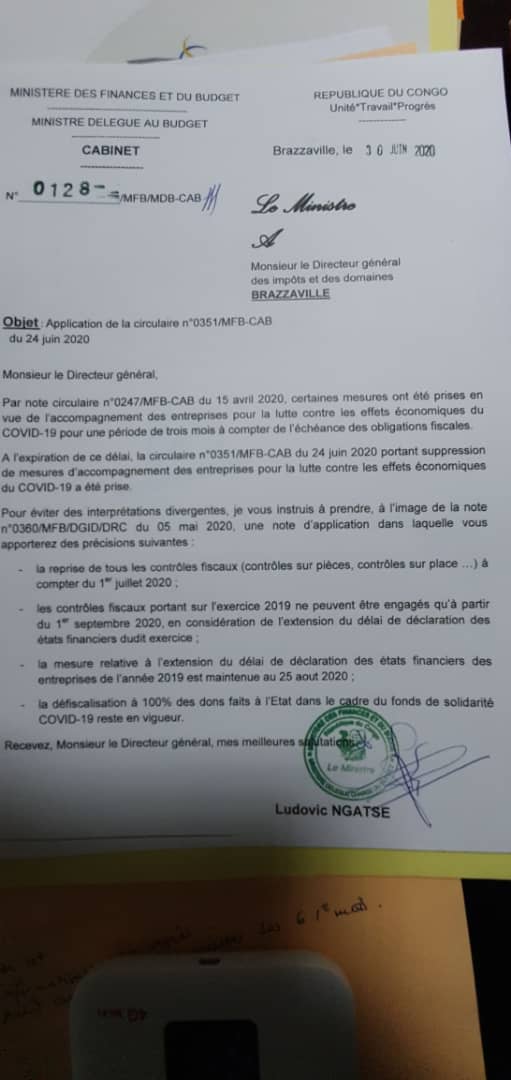 FMompango's tweet image. Une nouvelle note qui maintient la date du 25 août pour le dépôt des états financiers.