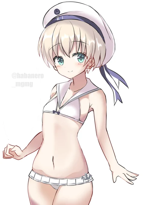 水着レーベ
#艦これ版深夜の真剣お絵描き60分一本勝負
#艦これ版真剣お絵描き60分一本勝負_20200701 