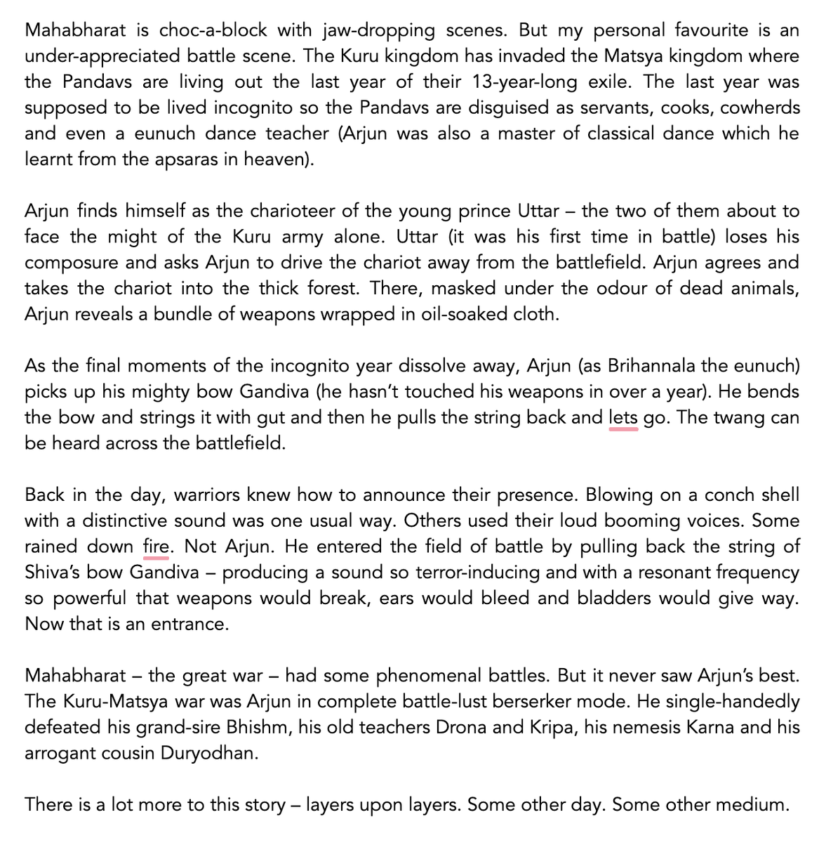 6/ My favourite under-rated fight sequence in the Mahabharat: