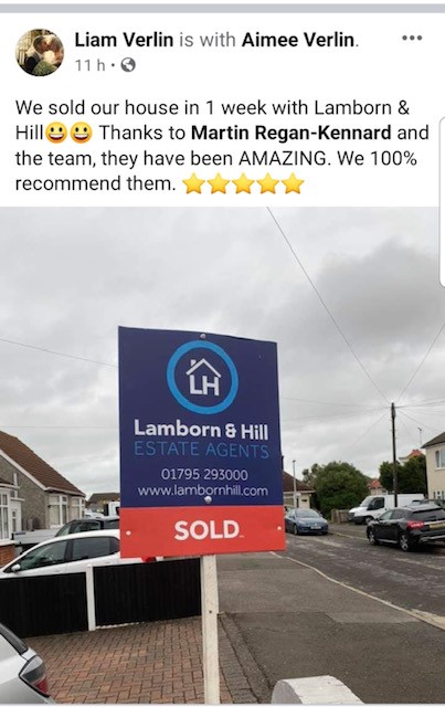 lamborn_hill's tweet photo. Another happy client. Thank you very much Liam &amp; Aimee for your kind words. If your looking to sell or rent out a property give us a call on 01795 293000. https://t.co/IaBOmfYkWv