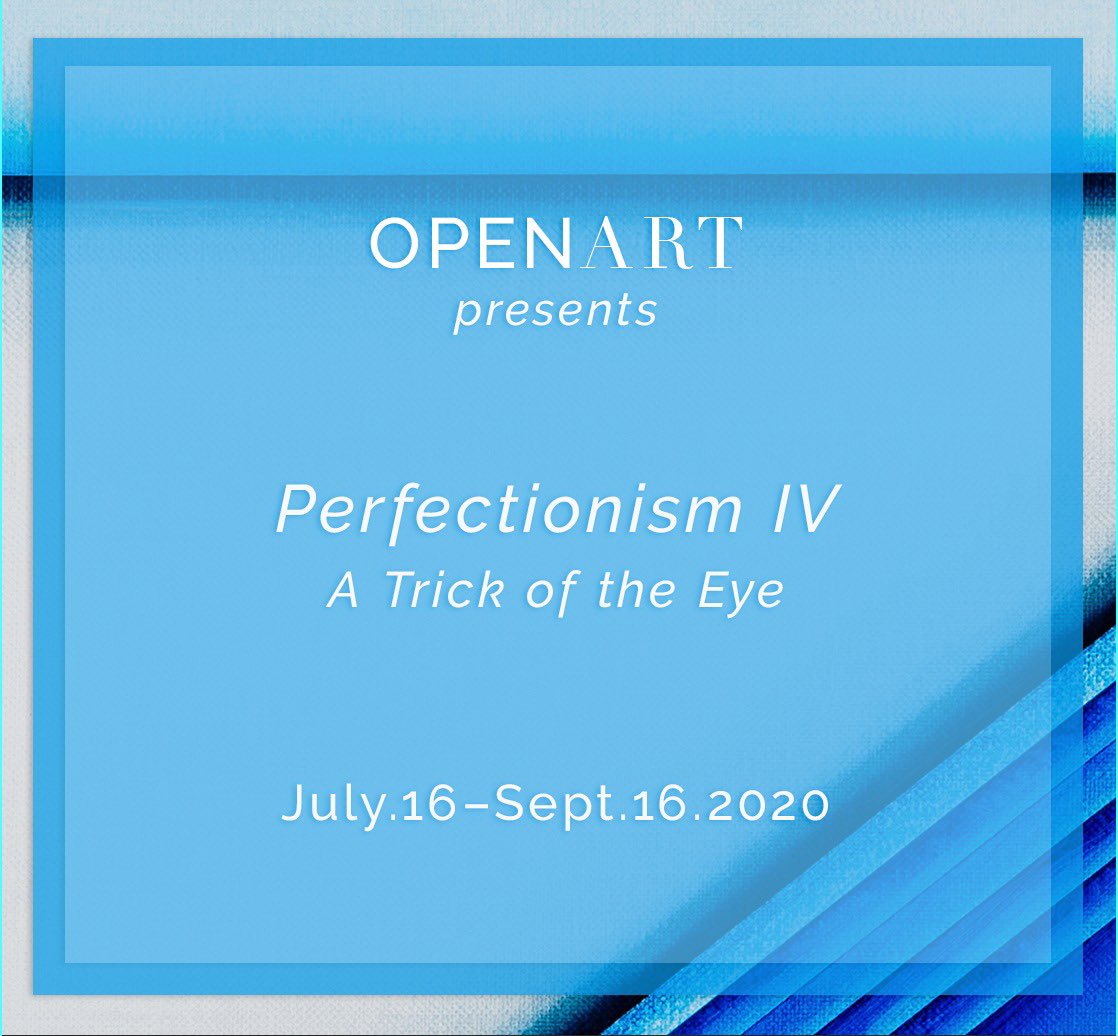 Announcing my first online exhibition, presented by <a href="/openartadvisory/">openartadvisory</a> &amp; curated by me. Launching 16 July at openartadvisory.com/perfectionism Artists: <a href="/ollyfathers/">Olly Fathers</a> #NicolasFeldmeyer <a href="/AlastairJGordon/">Alastair Gordon</a> <a href="/jonnygreenart/">jonny green</a> #SelmaParlour <a href="/Charley_Peters/">Charley Peters</a>