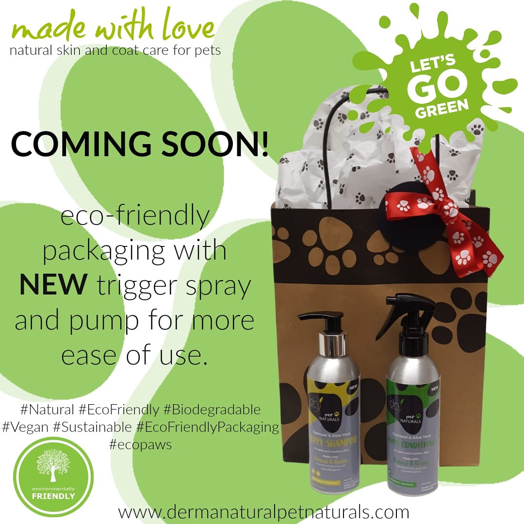 dermanaturalpet's tweet photo. 🌿🐾Coming Soon🐾🌿
🌿🐾Eco-friendly packaging with NEW trigger spray and pump for more ease of use🐾🌿
#comingsoonto #New #triggerspray #Natural #EcoFriendly #Biodegradable #Vegan #Sustainable #EcoFriendlyPackaging #EcoPaws https://t.co/fxltMxSHIi