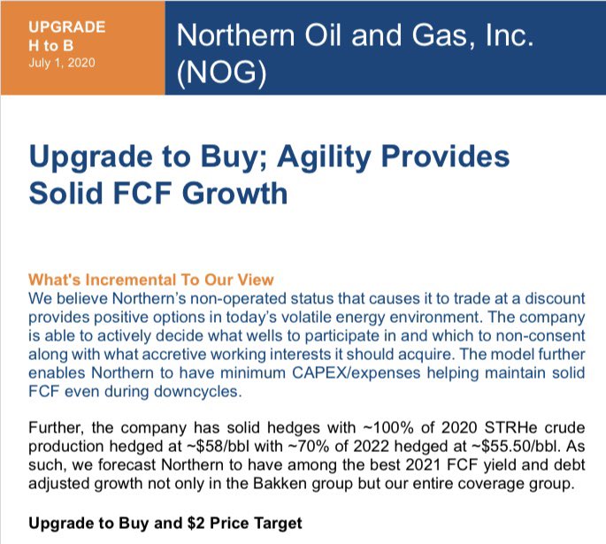 mlreger's tweet photo. $NOG @SunTrust https://t.co/b8yWvk5HCk