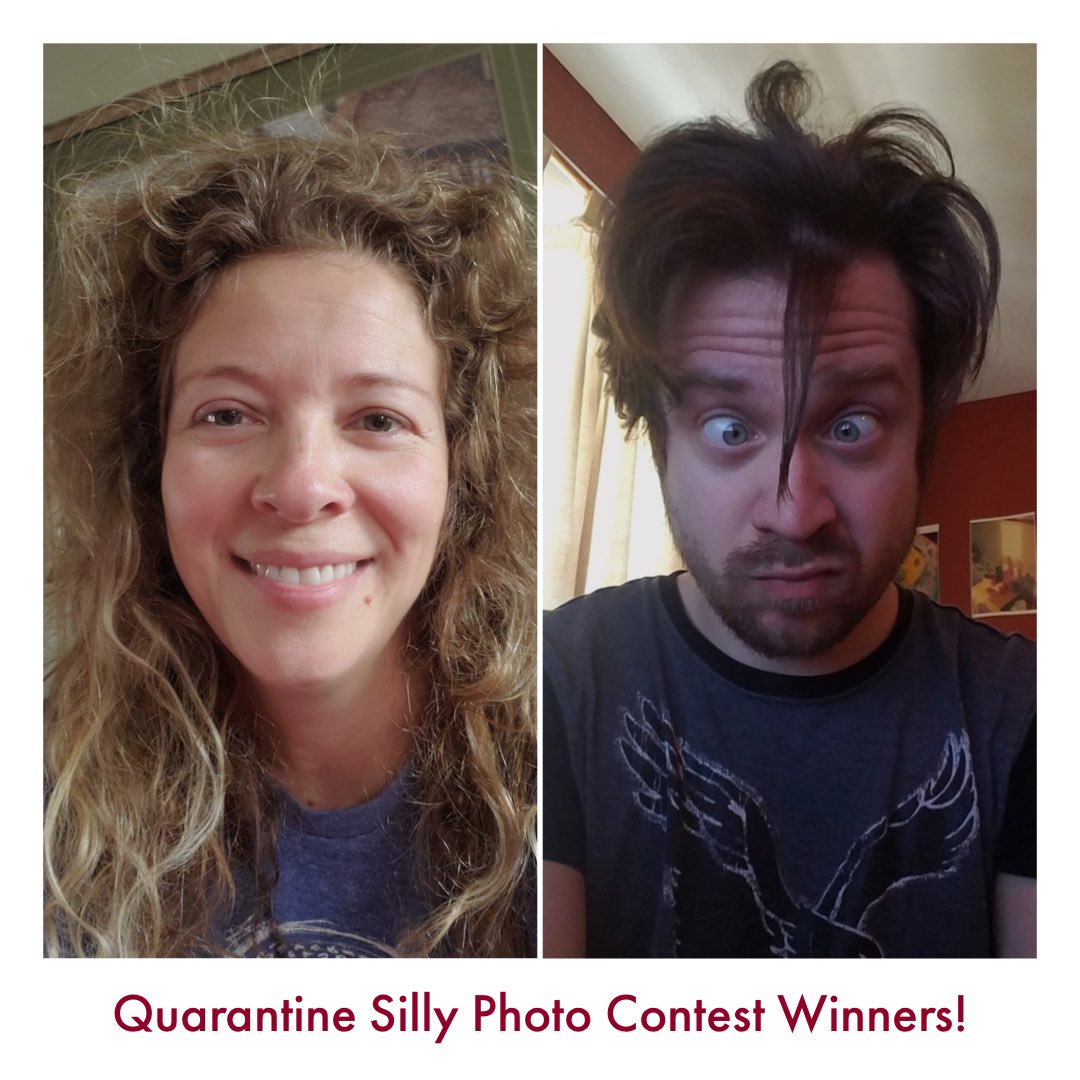 merchantsgrp's tweet photo. We recently held a #sillyphoto contest to provide some levity during the #quarantine and #workfromhome period. This was before #salons and #barbershops reopened, so it makes sense that the winning photos were of “#quarantinehair!” Congrats, Sherri Oliver & Steven Bennett! https://t.co/hJ2pH338t5