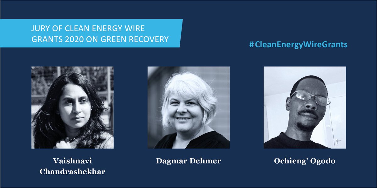 ClewNetwork's tweet photo. We are proud to introduce Vaishnavi Chandrashekhar, Dagmar Dehmer and Ochieng' Ogodo as our jury for the #CleanEnergyWireGrants.

How to enter a successful pitch? Our jury shared advice! Read more here
➡️https://t.co/lcwXKjdapL
@winterapples 
@dpomondi 
@ochiengogodo https://t.co/DWAREiWu8T