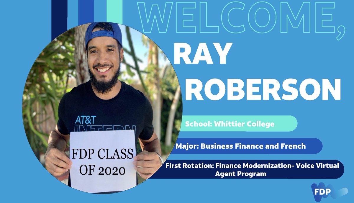 Finance_FDP's tweet photo. And weโre back with our next Class of 2020 introduction, Ray Roberson! ๐๐ผ See you in a week, Ray! #LifeatAtt #AttFdp #Classof2020 #FutureFinanceLeader https://t.co/JnAxx8Lp0t
