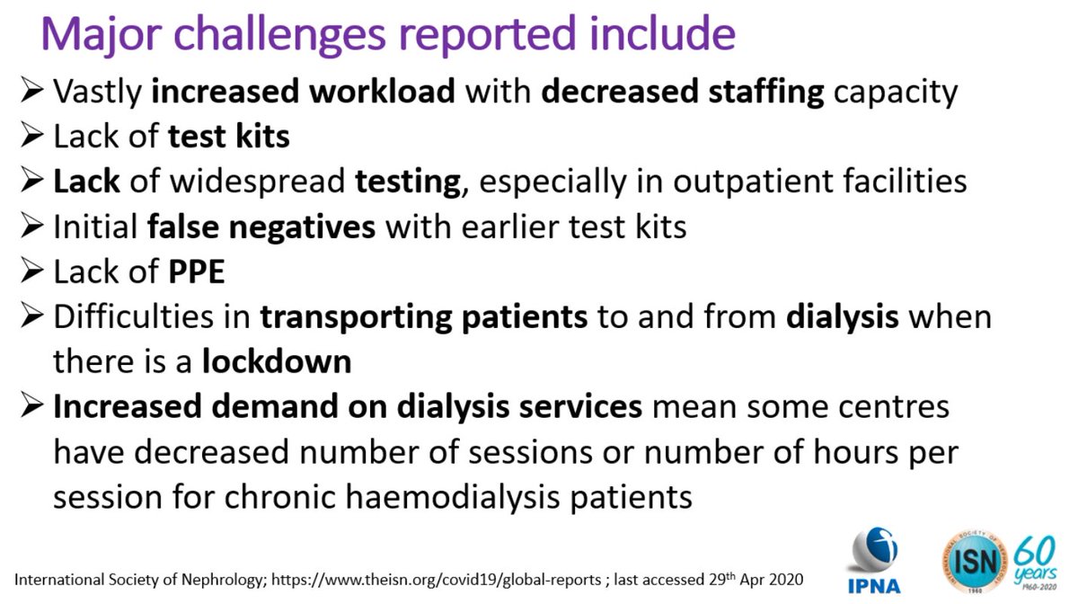 ISNkidneycare's tweet photo. #ISN_IPNAwebinar Unfortunately the burden of #COVID19 disrupts health services to treat both this infection & non-communicable diseases worldwide
https://t.co/xL3K0oke32
@vjha126 #K_D https://t.co/LT43QDdYVg