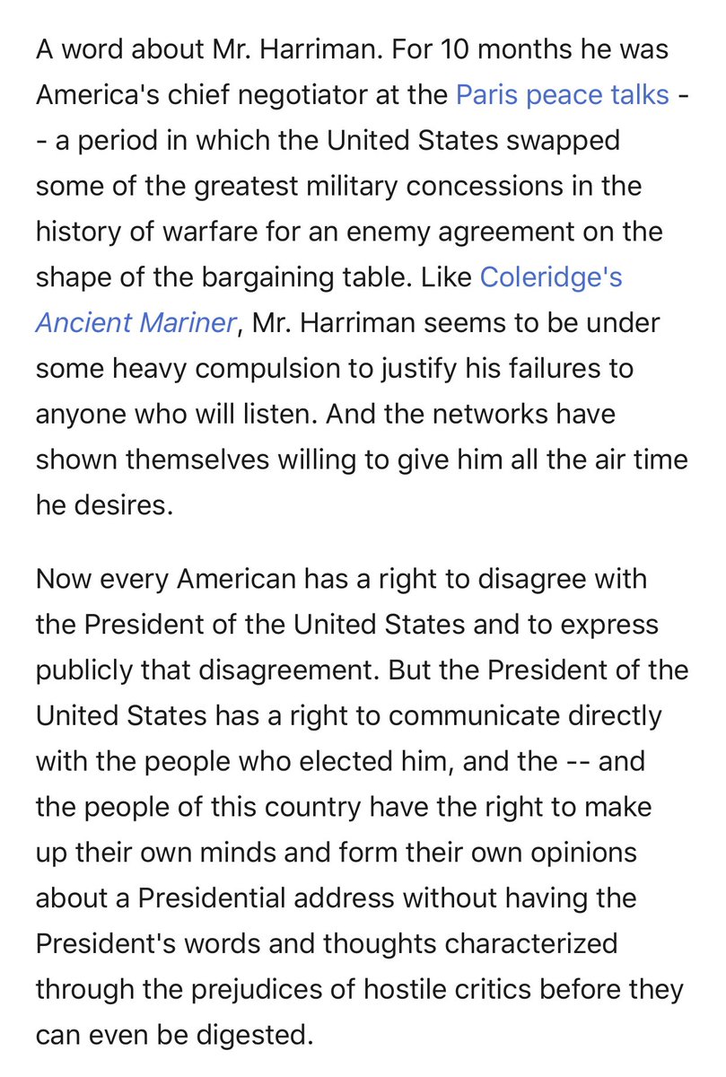 VP Spiro Agnew gave a speech in 1969 that tore into TV news for criticizing a Nixon speech.  https://www.americanrhetoric.com/speeches/spiroagnewtvnewscoverage.htm