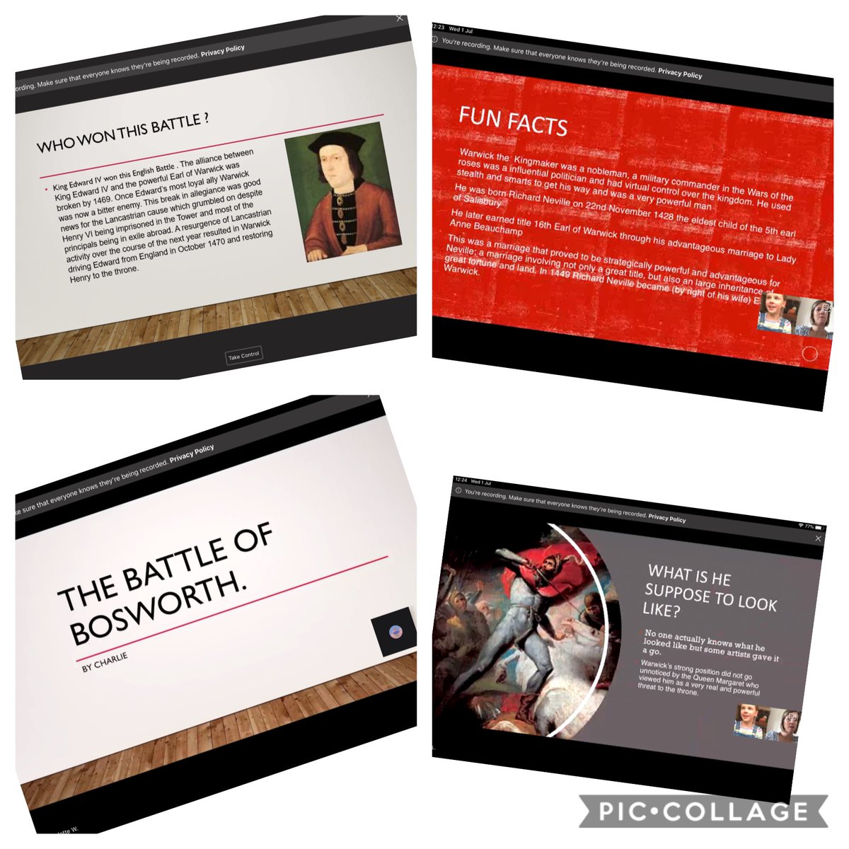 Yr 7 have finished the year by working in groups on Battles of the Wars of the Roses. Some really excellent online presentations. @LBorohigh <a href="/LboroHSYear7/">Head of Year 7 - Jenny Day</a>